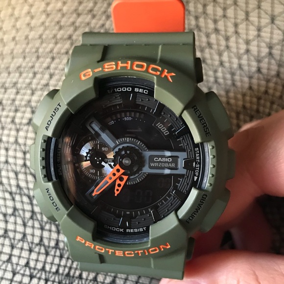 g shock green and orange